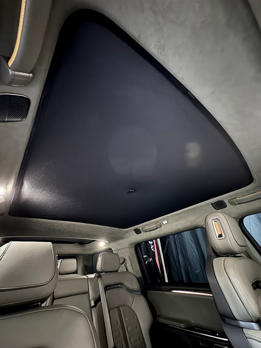 Rivian R1S Sunroof Sunshade w/ Blockout Screen & Holding Magnet - (Free Ground U.S. Shipping)