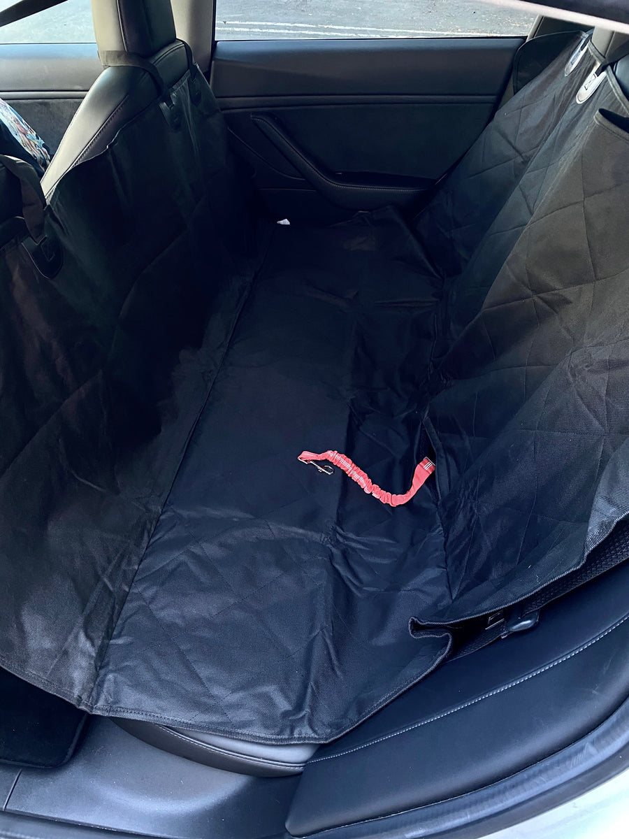 Backseat Pet Cover with Leash