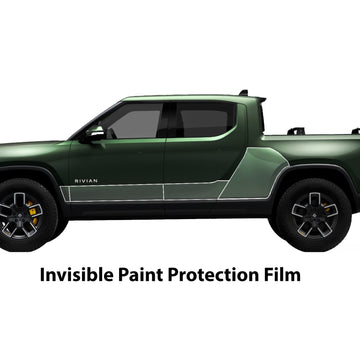 Rivian R1T Lower Door & Rocker Panel Paint Protection Kit - Clear Bra