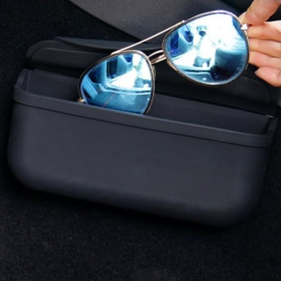 Rivian R1T / R1S Sunglasses Storage Velcro Hold Box with Privacy Lid
